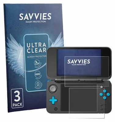 Produktbild von 6x Für Nintendo 2DS XL Schutzfolie Savvies Displayschutz Display Schutz Folie Klar Transparent