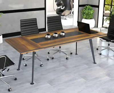 Produktbild von Konferenzmöbel Konferenztisch Besprechungstische Groß Tisch Braun Holz