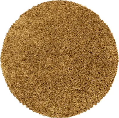 Produktbild von Homebyhome Hochflor Teppich Uni Einfarbig Modern Shaggy Teppich Wohnzimmer Flauschig Weich Preishammer, Grösse: 160 cm Rund