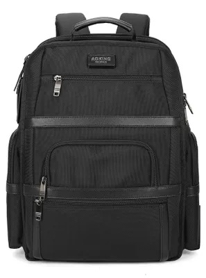 Produktbild von Aoking Schwarzer Rucksack aus Polyester, 30x42x20 cm, mit Reißverschluss und multifunktionalen Fächern
