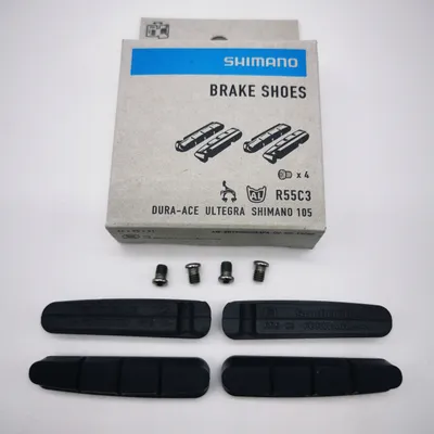 Produktbild von Shimano R55C3 4x Bremsbeläge Dura Ace Ultegra 105 Rennrad Cartridge Bremsschuhe