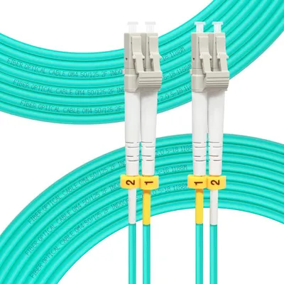 Produktbild von FLYPROFiber OM4 LC auf LC LWL Multimode Glasfaser Patchkabel 30M – Größe 30 meter