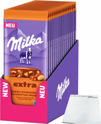 Produktbild von Milka Extra Karamell Salz Mandel (14x190g) Tafel VPE + usy Block