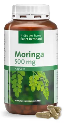 Produktbild von Sanct Bernhard Moringa Kapseln 500 mg - 240 Kapseln