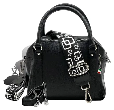 Produktbild von Florence Tasche schwarz Leder Citytasche D2OTF822S