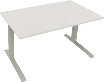 Produktbild von Sitz-/Stehtisch Kufe Doppels. Quad. B1400xT800xH645-1275 si/Weiß