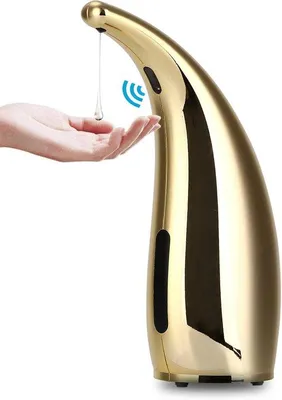 Image de Distributeur automatique à 4 niveaux - Sans contact - Capteur infrarouge - Étanche - 300 ml - Or pour la cuisine et la salle de bains