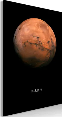 Produktbild von Italienischer Leinwand Leinwandbild - Mars (1 Part) Vertical 40x60 cm Für Kinder n-C-0176-b-a