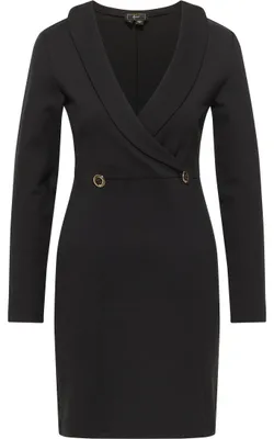 Productafbeelding van LEOMIA dames jurk, model 19222964-LE02, zwart, maat S