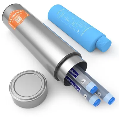 Image de Poche isotherme pour l'insuline, argentée, avec étiquette QR Medical pour médicaments, température de 2 à 8°C