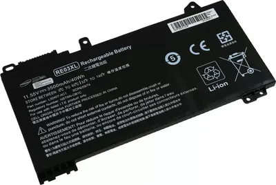 Produktbild von Akku passend für Laptop HP ProBook 430 G6, 440 G6, 450 G6, Typ RE03XL u.a. - 11,55V - 3500 mAh