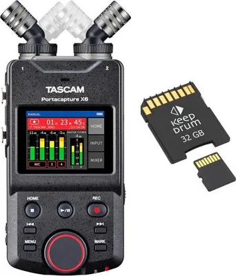Zdjęcie produktu dla Rejestrator dźwięku Tascam Portacapture X6 z kartą SD
