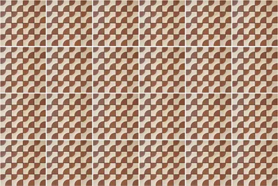 Produktbild von Fliesenaufkleber 15x15 cm – 24 Stück – Selbstklebend – Wasserfest – Pflegeleicht – Hitzebeständig – Für Küche & Bad – Wellen in geometrischer Anordnung