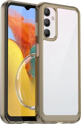 Produktbild von Galaxy M14 Hülle, Klar Rückseite Stoßfeste TPU Silikon Bumper Schutzhülle für Samsung Galaxy M14 Grau