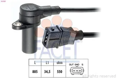 Produktbild von FACET 9.0162 Kurbelwellensensor Impulsgeber für OPEL Astra G CC (T98)