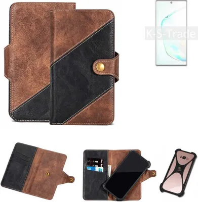 Produktbild von K-S-Trade Handyhülle Schutzhülle Bookstyle Case kompatibel mit Samsung Galaxy Note10+ SD855 Klapphülle Cover Hülle Schutztasche 1x