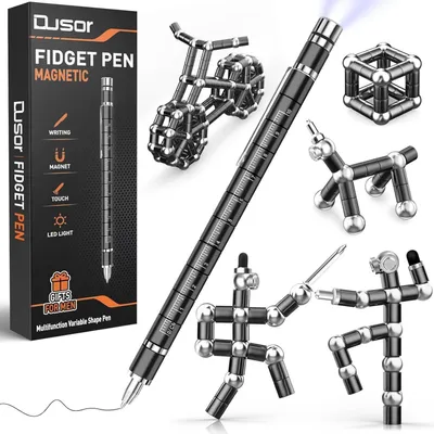 Produktbild von Magnetic Fidget Pen mit LED, Touchscreen, Messlatte, Schwarz