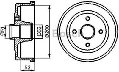 Produktbild von Bosch Bremstrommel  0 986 477 135