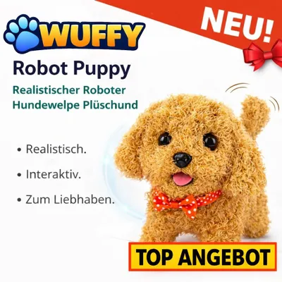 Produktbild von Wuffy™ Robot Puppy - Realistischer Roboter Hundewelpe Plüschhund interaktiv