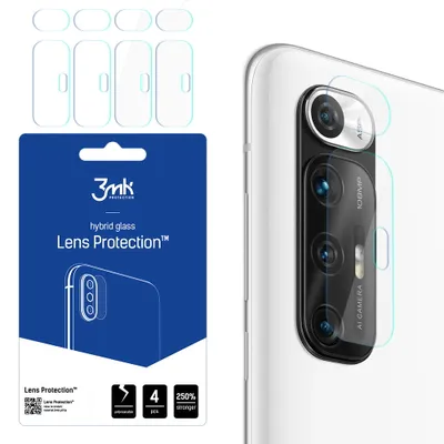 Produktbild von 3mk Hybridglas Lens Protection für Xiaomi Mi 10S 5G Kamera Objektiv Kameralinse 0,16mm 6H (4 Stück)