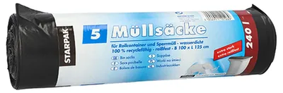 Image de Sacs poubelles Papstar noirs 240l