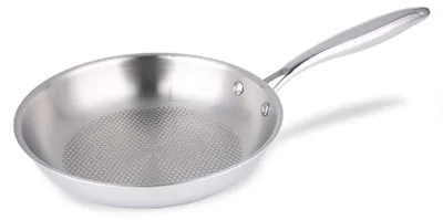 Produktbild von Edelstahl-Bratpfanne Wabenstruktur Gas Induktion 26cm | Maestro MR-1228-26