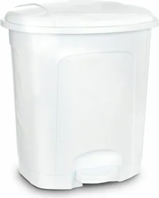 Obrázek produktu pro koš odp.30,0l pedál 38x36x48cm, bílý, plast