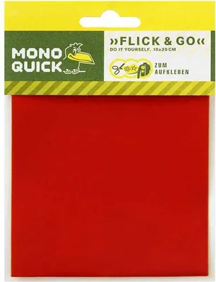 Obrázek produktu pro Samolepicí záplaty červené - záplata, nažehlovací, nášivky, nášivky, velikost: 10,0 x 20,0 cm