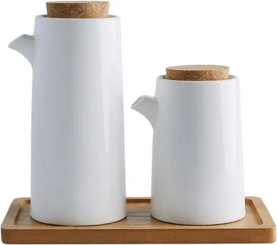 Produktbild von Famanu Dispenser Set für Essig und Öl - Keramik