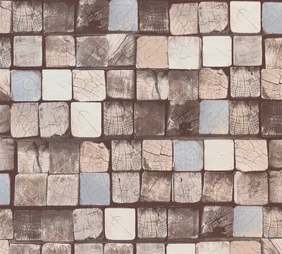 Produktbild von A.S. Création Vliestapete Best of Wood`n Stone 2nd Edition Tapete beige blau braun 10,05 m x 0,53 m 344524 34452-4