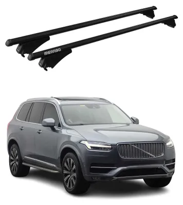 Obrázok produktu pre Tiger priečne strešné nosiče pre Volvo XC90 2015–2019, čierna a hliníková farba