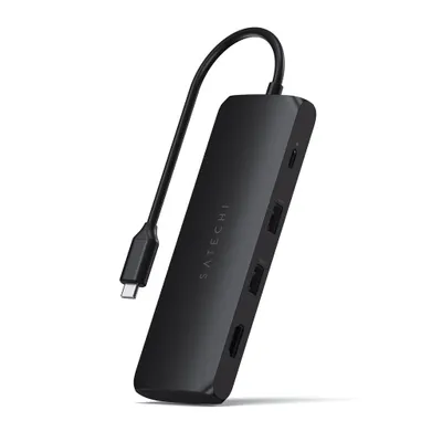 Produktbild von Satechi USB-C Hybrid Multiport Adapter with SSD Enclosure black