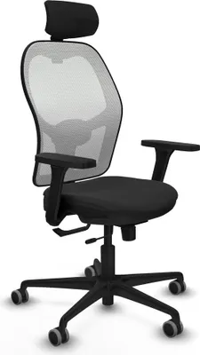 Produktbild von Bürostuhl mit Kopfstütze Jorquera Piqueras y Crespo 3D036G2 Schwarz