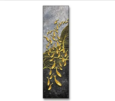 Produktbild von TPFLiving Kunstdruck LW-312 (OHNE RAHMEN) Poster - Leinwand - Wandbild - Hochauflösender Giclée-Druck, langlebig und hochwertig - Hochbildformat - Abstrakte Formen -  - Größe: 30x120cm