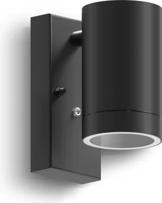 Produktbild von Calex Alba Wandleuchte, Downlight, spritzwasserdicht, ohne GU10, Schwarz