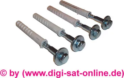 Produktbild von Schraubenset Universal - Montagezubehör für Wandabstandshalter, Wandhalter