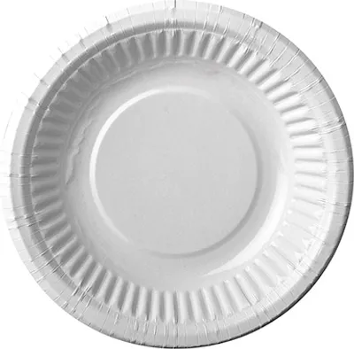 Produktbild von 40 Schalen, Pappe rund Ø 19 cm · 3 cm weiss beschichtet