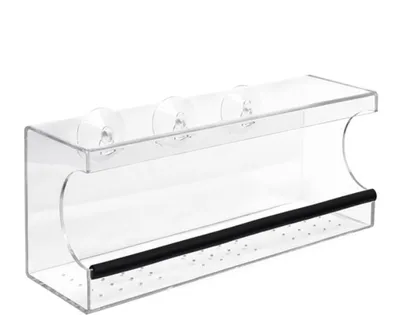 Produktbild von Fenster Vogelfutterspender Transparent mit Selbstklebendem Haken, Vogelhaus für Garten & Balkon, Geschenk für Vogelbeobachter
