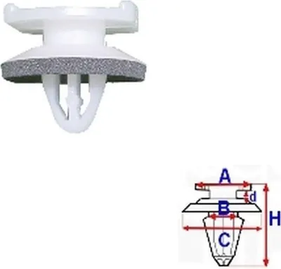Image de Iveco Daily 06- Side Trim / Loading Door Clip