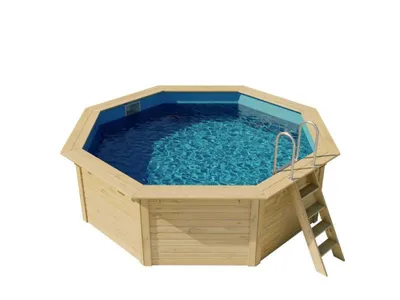 Produktbild von Karibu Holzpool Modell X1 Pool aus Holz, Natur