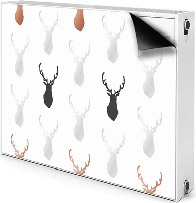 Produktbild von Magnet Verkleidung Abdeckung Heizkörperabdeckung Heizkörperabdeckung 100x60 cm  - Kopf, Hirsch
