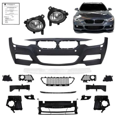 Produktbild von JOM Sport Stoßstange vorne Nebelscheinwerfer Set paßt für BMW 3er F30 F31 Limousine Touring