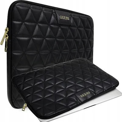 Produktbild von Guess Quilted Laptoptasche 13 - Schwarz