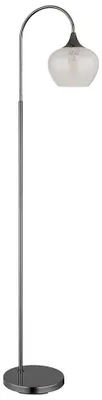 Produktbild von LED Stehleuchte, Kristalle, Glas, klar, schwarz-chrom, H 150 cm