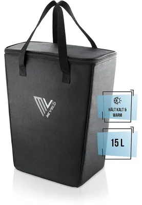 Produktbild von Kühltasche Fahrrad Kühlbeutel Einkaufstasche - Einsatz für Fahrradtasche - Isoliert - Faltbar - Für Radtour und Picknick