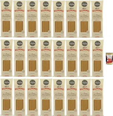 Produktbild von Rummo Spaghetti No.3 24x500g | Hartweizengrieß, al bronzo – langsam getrocknet, extra bissfest & aromatisch – Premium Vorratspack 12kg Familie & Gastro + Italian Gourmet polpa