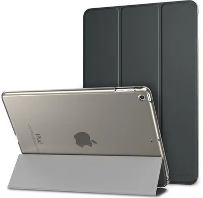 Produktbild von iPad 9,7 Zoll - Slimme Stand Hülle - Leichtgewicht und langlebig - Space Grau - Automatisches Einschalten/Schalten - für iPad 5./6. Generation