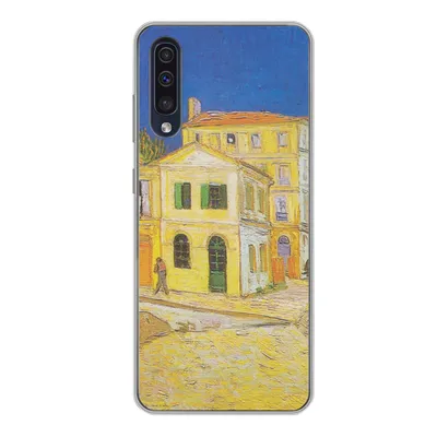Produktbild von MuchoWow® Handyhülle Schutzhülle Hülle für Samsung Galaxy A50 Das gelbe Haus - Vincent van Gogh Silikon Softcase Handy Hülle - Mobiltelefonhülle