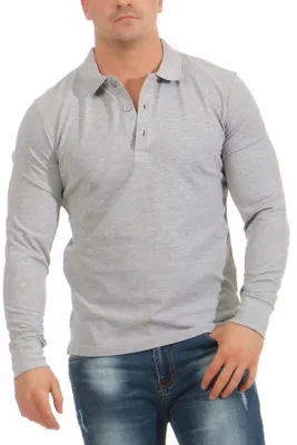 Produktbild von Mivaro Herren Poloshirt Langarm aus 100% Baumwolle Regular Fit Piqué Polohemd mit Kragen und Knopfleiste hochwertig atmungsaktiv pflegeleicht ideal für Arbeit Freizeit und Büro