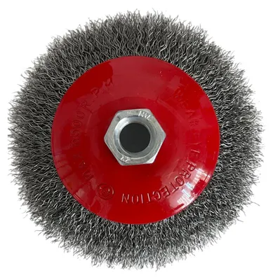 Produktbild von 12 x Kegelbürste Drahtbürste 125 mm M14 Stahlbürste für Winkelschleifer